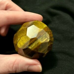Faceted Tiger's Eye Stone